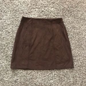 Suede Tight Skirt